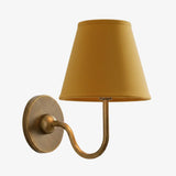 Giles Rustic Pleated Fabric Wall Sconce Vintage Light Fixture