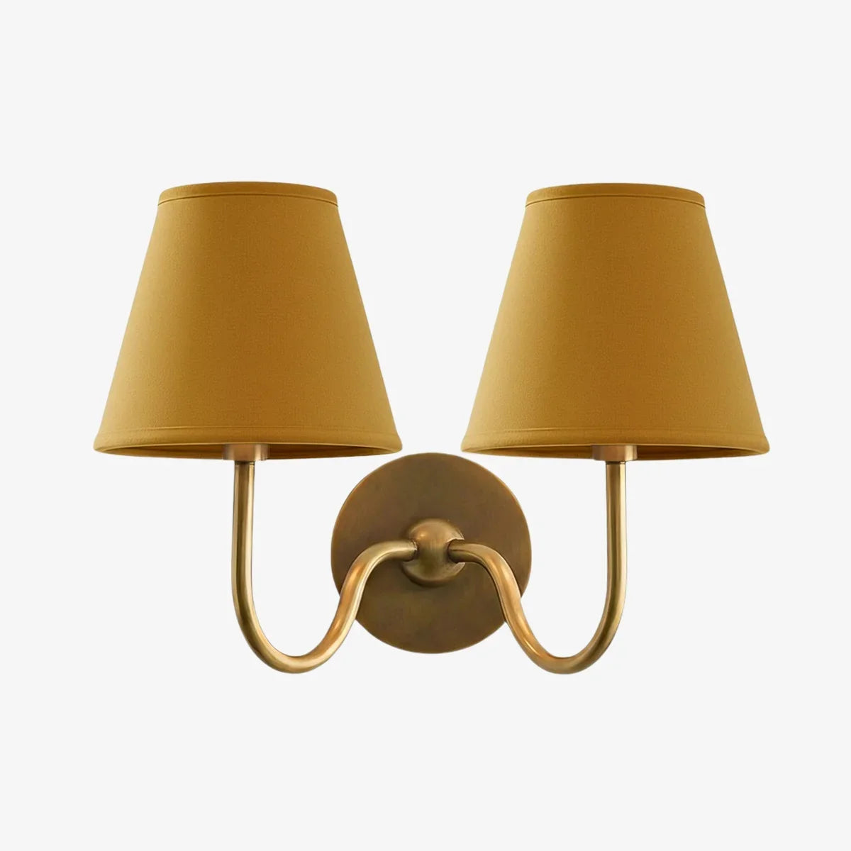 Giles Rustic Pleated Fabric Wall Sconce Vintage Light Fixture
