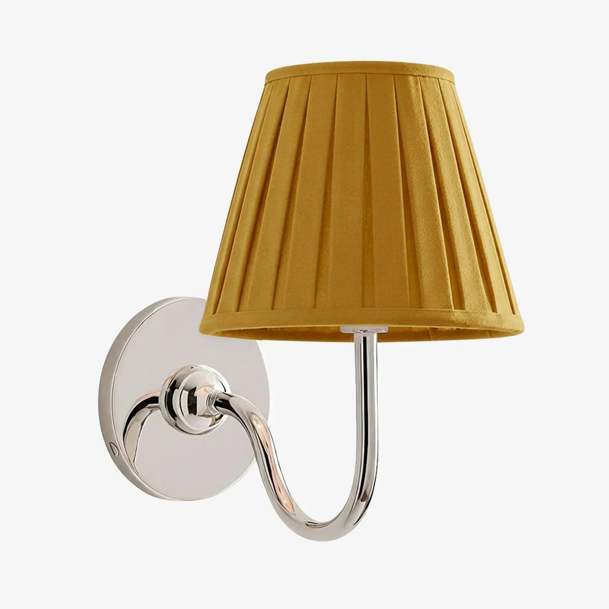 Giles Rustic Pleated Fabric Wall Sconce Vintage Light Fixture