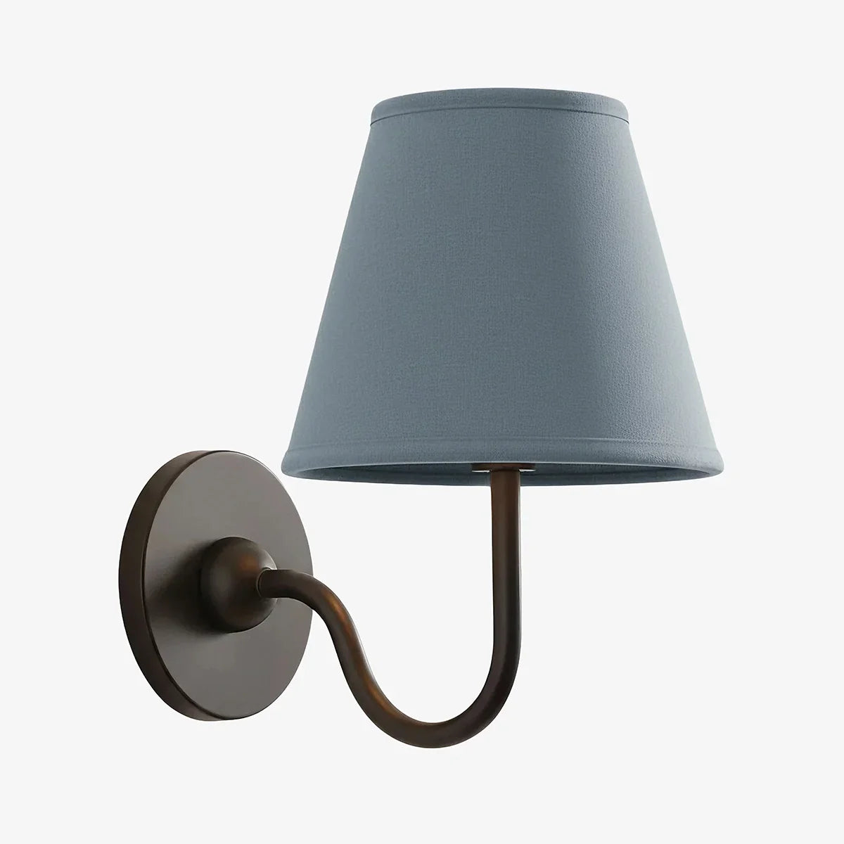 Giles Rustic Pleated Fabric Wall Sconce Vintage Light Fixture