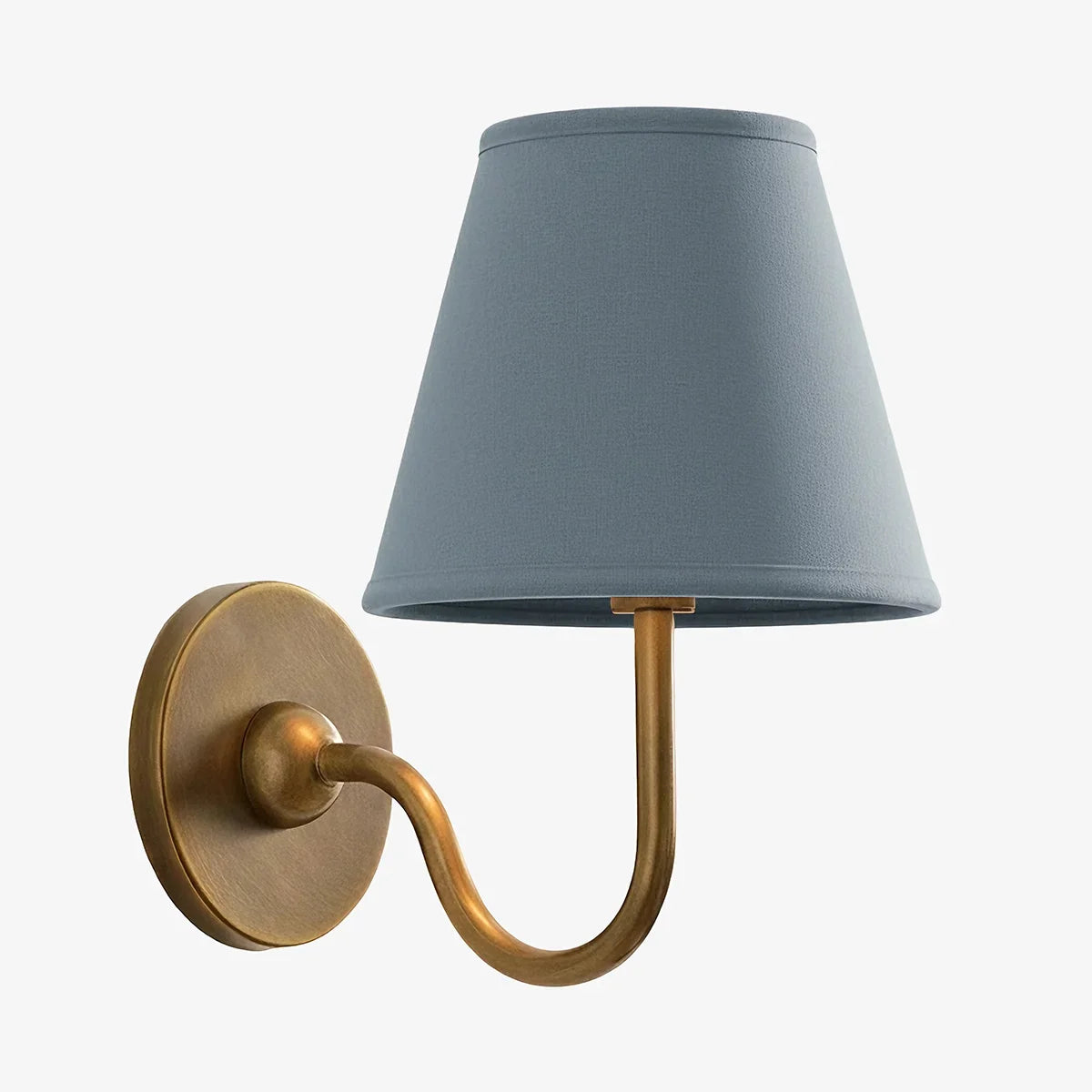 Giles Rustic Pleated Fabric Wall Sconce Vintage Light Fixture
