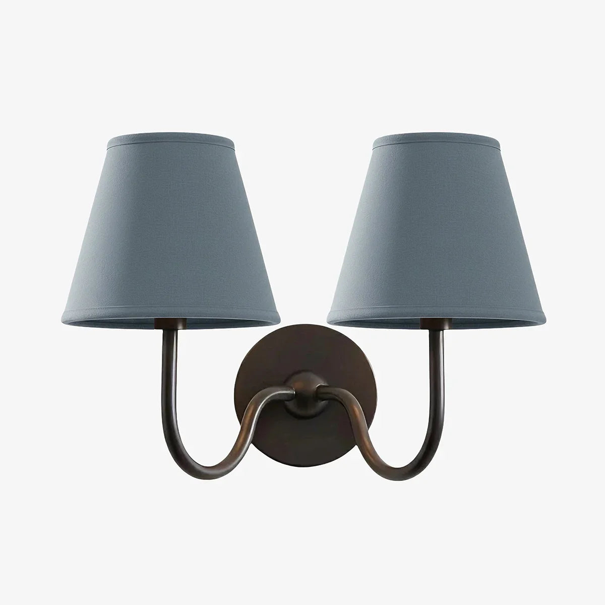 Giles Rustic Pleated Fabric Wall Sconce Vintage Light Fixture