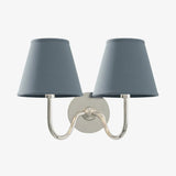 Giles Rustic Pleated Fabric Wall Sconce Vintage Light Fixture