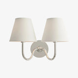 Bronze-finish rustic wall sconce with pleated shade and vintage styling, dusty blue shade full view 39
