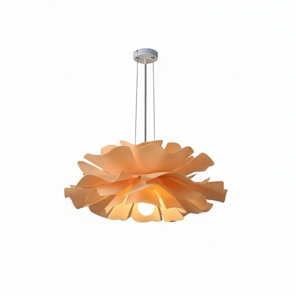 Layered Lotus Petal Flower Pendant Ceiling Lamp