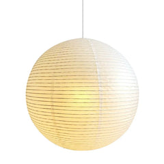 Rice Paper Pendant Light Wabi Sabi Round Modern White
