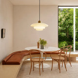 Hanna Art Deco Glass Pendant Light Modern Creamy Style Hanging Lamp