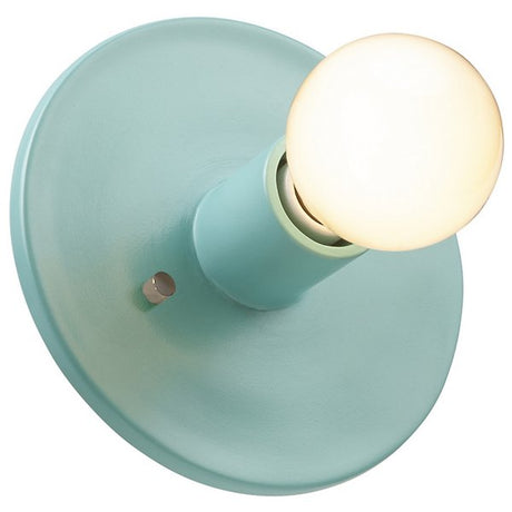 Discus Ceramic Wall Sconce by Justice Design Group Dimmable