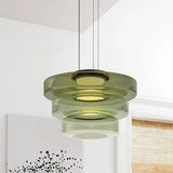Pendant Light Nordic Glass and Iron Shade Multi-Layer Modern