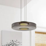 Pendant Light Nordic Glass and Iron Shade Multi-Layer Modern