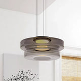Pendant Light Nordic Glass and Iron Shade Multi-Layer Modern