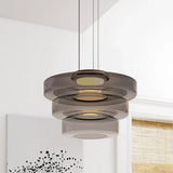 Pendant Light Nordic Glass and Iron Shade Multi-Layer Modern