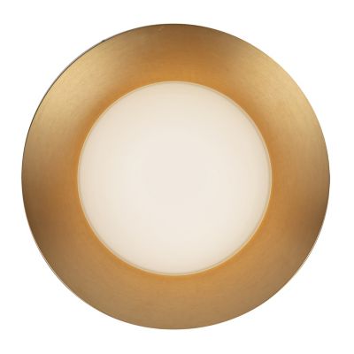 Cleo LED Wall Sconce Brushed Gold with Opal Glass
