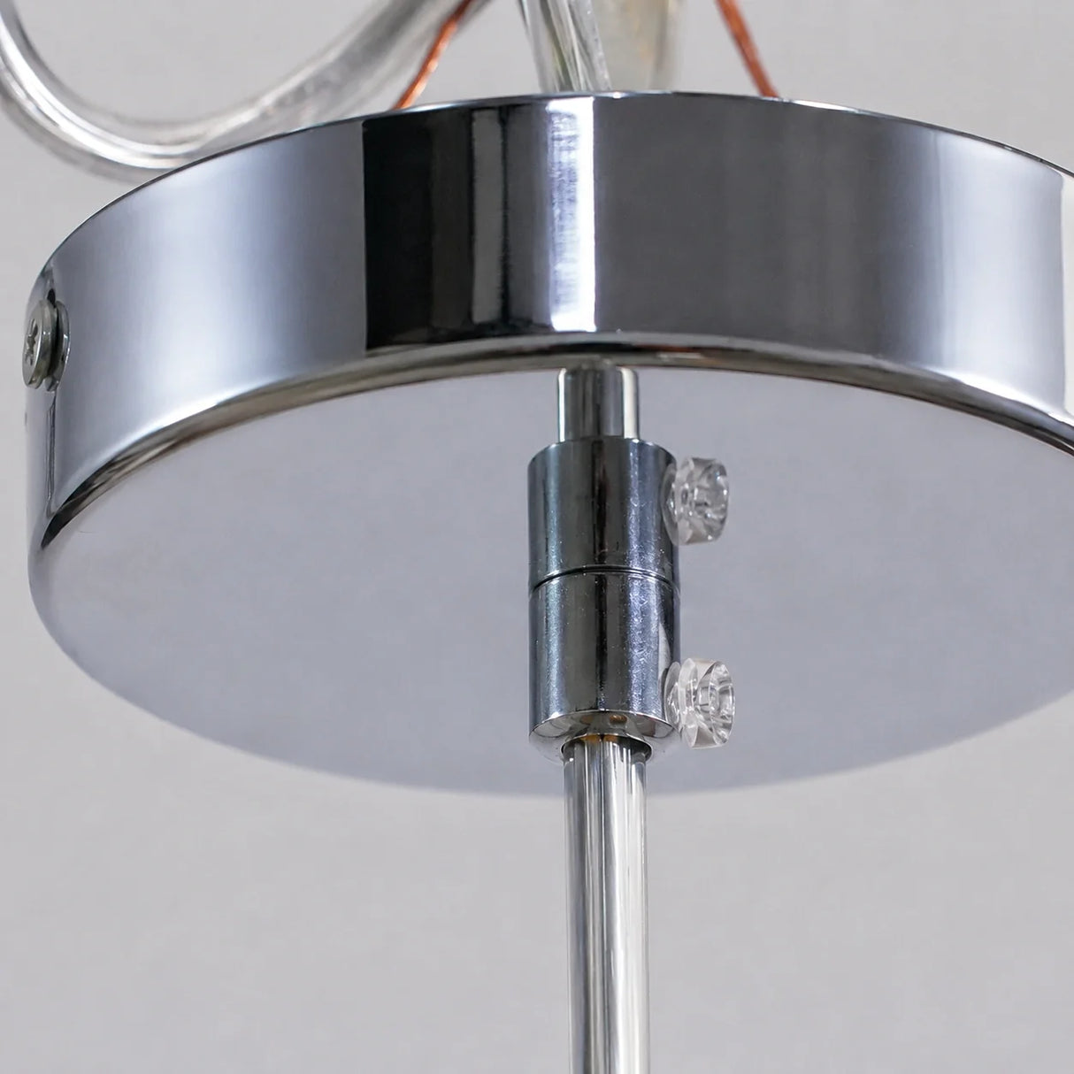 Bauhaus Kieran Glass Pendant Light Iron 1-Light