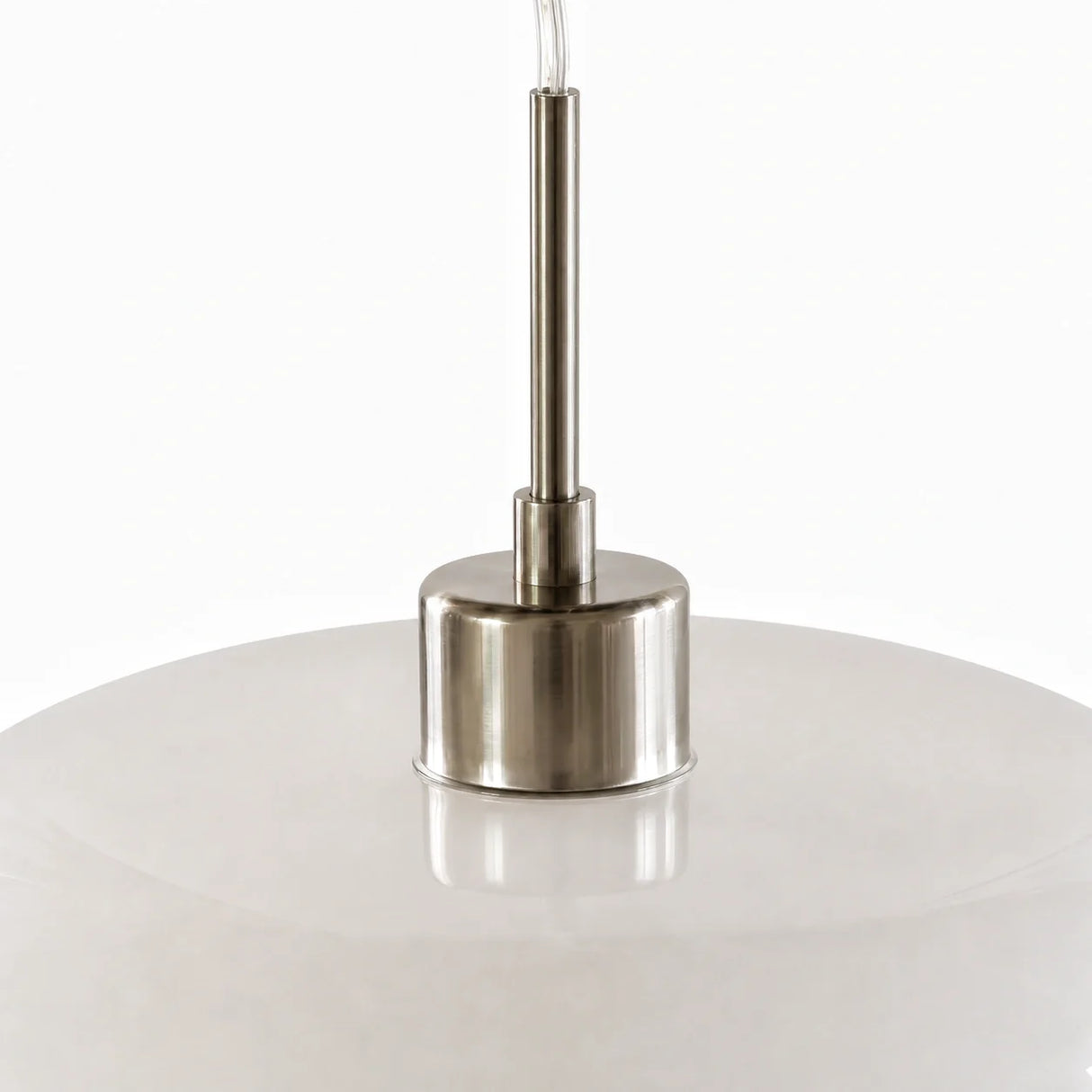 Bauhaus Kieran Glass Pendant Light Iron 1-Light