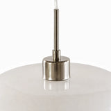 Bauhaus Kieran Glass Pendant Light Iron 1-Light