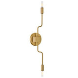 Austen Wall Sconce with Black and Lacquered Brass Finish
