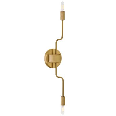 Austen Wall Sconce with Black and Lacquered Brass Finish