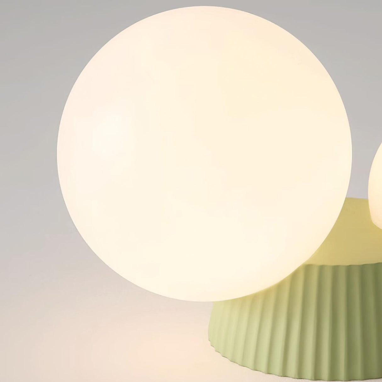Modern Minimalist Land Flush Mount Ceiling Light Resin Glass 2-Light