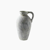Handmade Distressed Ceramic Vase Rustic Farmhouse Crackle Glaze Centerpiece