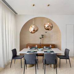 Modern Minimalist Lava Pendant Light PVC Metal