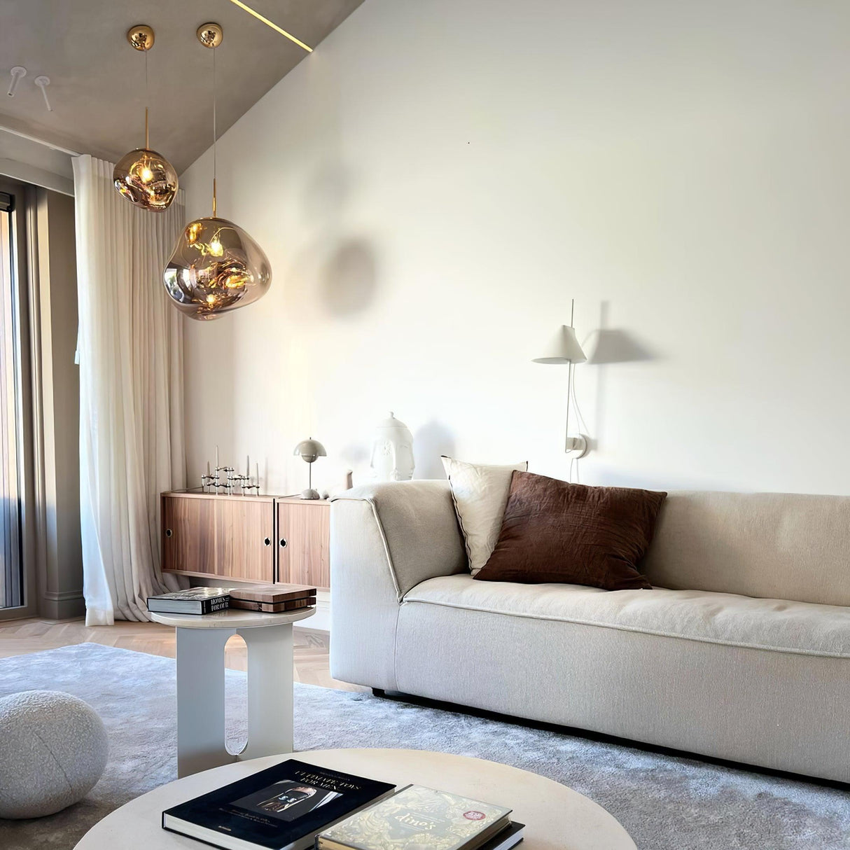 Modern Minimalist Lava Pendant Light PVC Metal