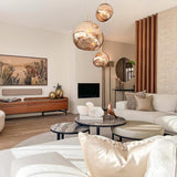 Modern Minimalist Lava Pendant Light PVC Metal