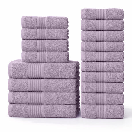 18-Piece Luxury Cotton Towel Set – Ultra Soft, Quick-Dry & Highly Absorbent