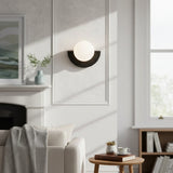 Linus Minimalist Colorful Glass Globe Wall Light Modern Sconce