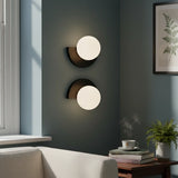 Linus Minimalist Colorful Glass Globe Wall Light Modern Sconce