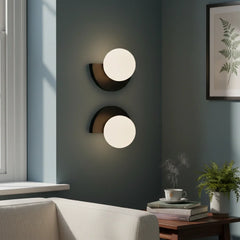 Linus Minimalist Colorful Glass Globe Wall Light Modern Sconce