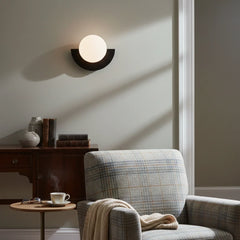 Linus Minimalist Colorful Glass Globe Wall Light Modern Sconce