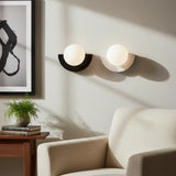 Linus Minimalist Colorful Glass Globe Wall Light Modern Sconce
