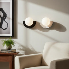 Linus Minimalist Colorful Glass Globe Wall Light Modern Sconce