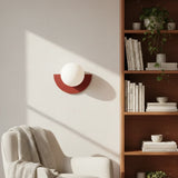 Linus Minimalist Colorful Glass Globe Wall Light Modern Sconce