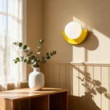 Linus Minimalist Colorful Glass Globe Wall Light Modern Sconce