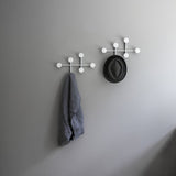 Afteroom Wall Coat Hanger – 6-Arm Powder-Coated Brass Steel Rack