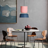 Nordic Pendant Light Acrylic Aluminum Colorful Bowl Shade E27