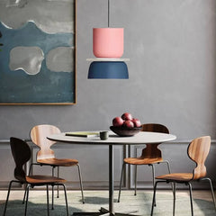 Nordic Pendant Light Acrylic Aluminum Colorful Bowl Shade E27