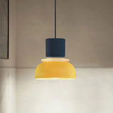 Nordic Pendant Light Acrylic Aluminum Colorful Bowl Shade E27
