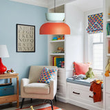 Nordic Pendant Light Acrylic Aluminum Colorful Bowl Shade E27