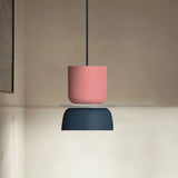 Nordic Pendant Light Acrylic Aluminum Colorful Bowl Shade E27