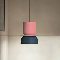 Nordic Pendant Light Acrylic Aluminum Colorful Bowl Shade E27