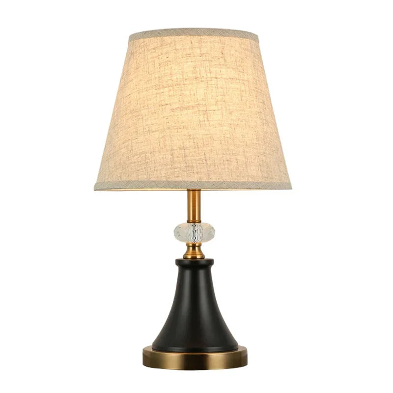 Manion LED Cone Lamp Base Table Lamp Modern Pleated Bedside Light
