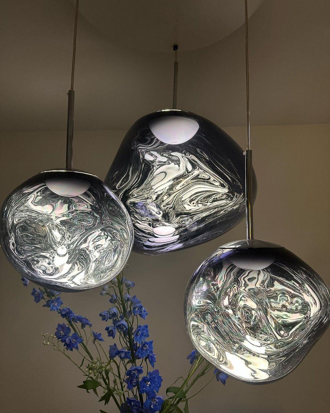 Modern Minimalist Lava Pendant Light PVC Metal
