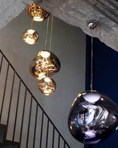 Modern Minimalist Lava Pendant Light PVC Metal