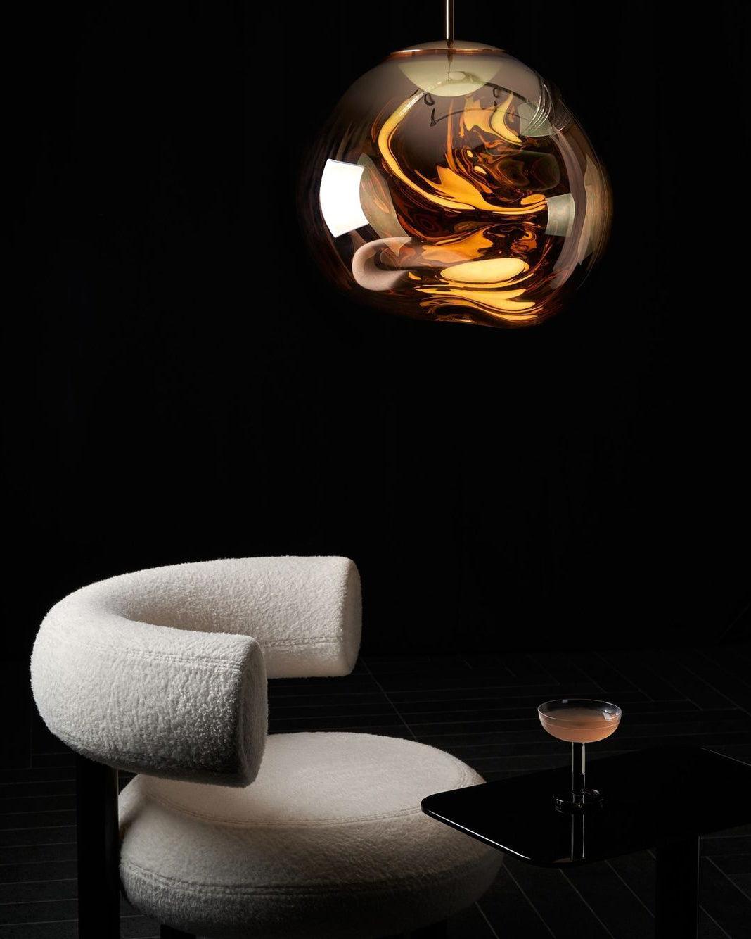 Modern Minimalist Lava Pendant Light PVC Metal