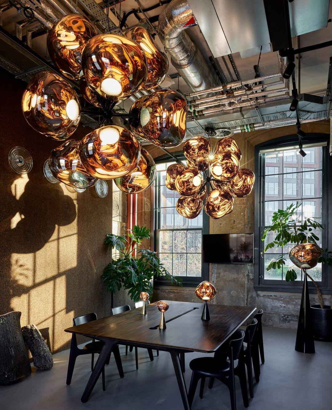 Modern Minimalist Lava Pendant Light PVC Metal