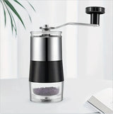 Portable Manual Coffee Grinder with Ceramic Burr and Visual Window