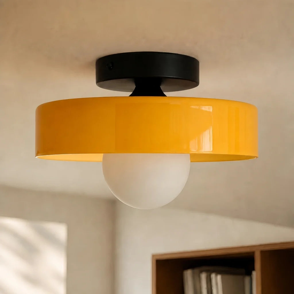Morrow Disc Ceiling Light Wall Lamp Glass Iron Shade G9